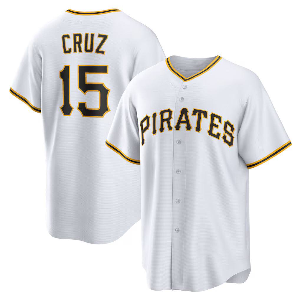 Pittsburgh Pirates #15 Oneil Cruz White Jermy Home Replica Jersey