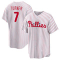 Philadelphia Phillies #7 Trea Turner White Jermy Home Replica Player Jersey