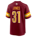 W.Commanders #31 Jonathan Jones Burgundy Jermy Team Game Jersey
