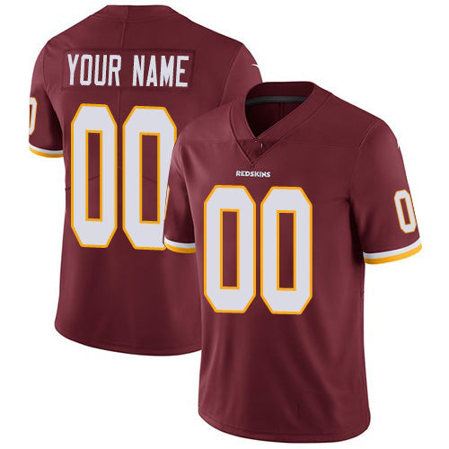 Custom W.Redskins Home Burgundy Red Jermy Vapor Untouchable Limited Jersey