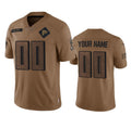 Custom A.Falcons Active Player 2023 Brown Jermy Salute To Setvice Limited Stitched Jersey