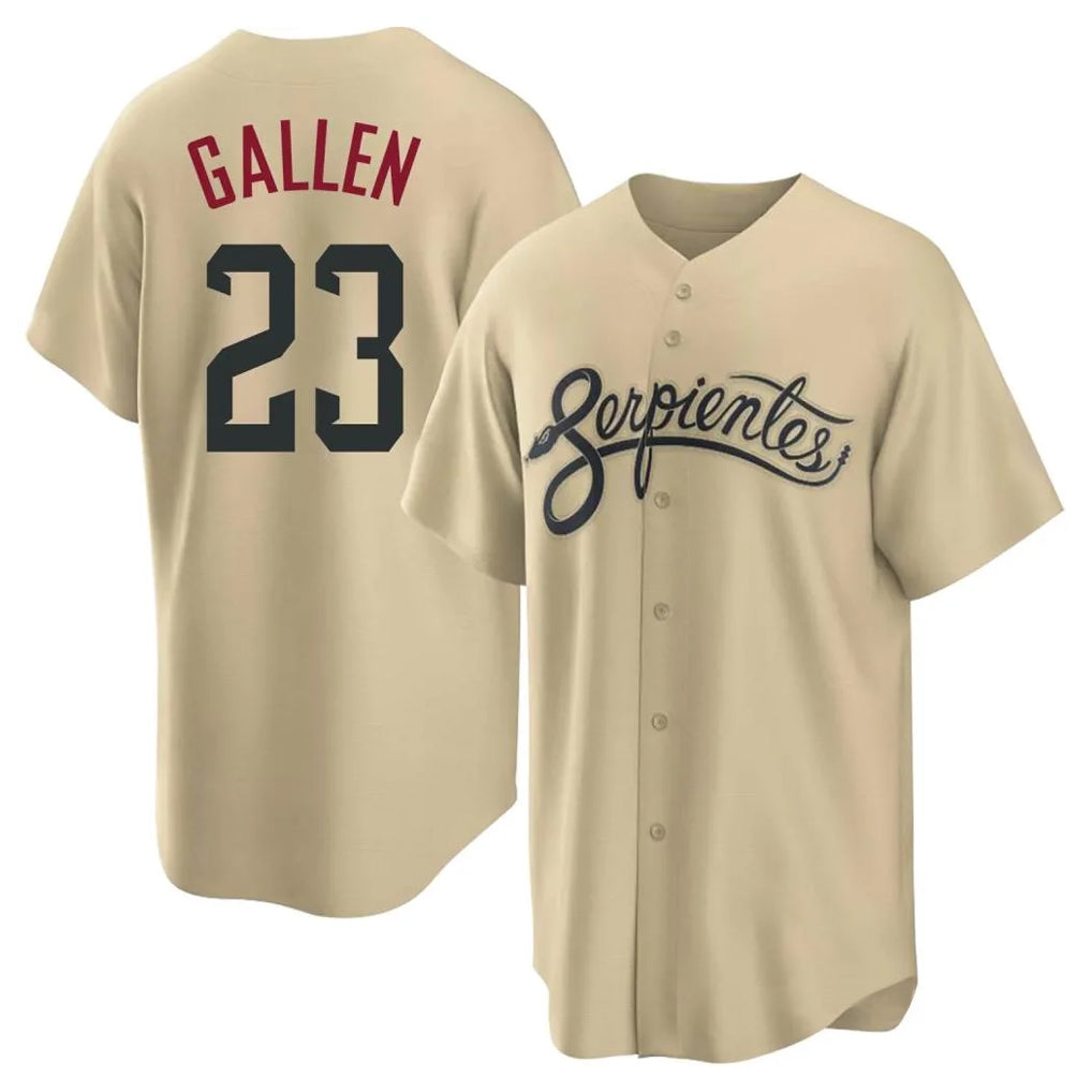 Arizona Diamondbacks #23 Zac Gallen Player Tan Jermy City Connect Home Game Stitched Jerseys