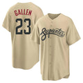 Arizona Diamondbacks #23 Zac Gallen Player Tan Jermy City Connect Home Game Stitched Jerseys