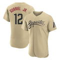 Arizona Diamondbacks #12 Lourdes Gurriel Jr Player Tan Jermy City Connect Limited Elite Home Game Stitched Jerseys