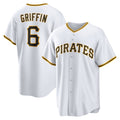Pittsburgh Pirates #6 Konnor Griffin White Jermy Home Replica Jersey