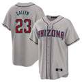 Arizona Diamondbacks #23 Zac Gallen Player Gray Jermy Road Home Game Stitched Jerseys