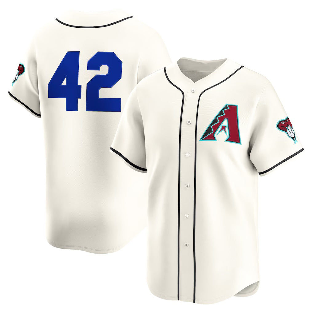 Arizona Diamondbacks #42 Jackie Robinson Cream Jermy Home 2025  Day Limited Jersey