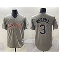 San Diego Padres #3 Jackson Merrill Gray Jermy Fashion Throwback With Patch Cool Base Stitched Jersey