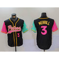San Diego Padres #3 Jackson Merrill Number Black Jermy NEW 2023 City Connect Cool Base Stitched Jersey