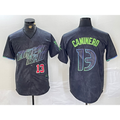 Tampa Bay Rays #13 Junior Caminero Number Charcoal Jermy 2024 City Connect Limited Stitched Jersey 2