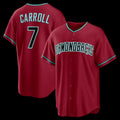 Arizona Diamondbacks #7 Corbin Carroll Crimson Jermy Alternate 2 Replica Jersey