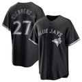 Toronto Blue Jays #27 Vladimir Guerrero Jr. Black Jermy Lights Out Limited Stitched Jersey