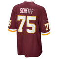 W.Football Team #75 Brandon Scherff Burgundy Jermy Game Player Jersey