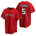 Texas Rangers #5 Corey Seager Red Jermy Cool Base Stitched Jersey