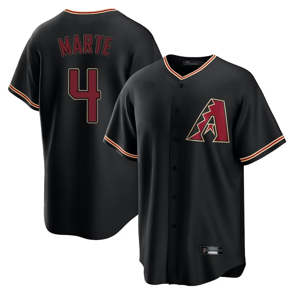 Arizona Diamondbacks #4 Ketel Marte Player Black Jermy Limited Home Stitched Jerseys