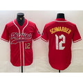 Philadelphia Phillies #12 Kyle Schwarber Red Jermy 2024 City Connect Limited Stitched Jersey 3