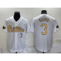 Philadelphia Phillies #3 Bryce Harper Number White Jermy 2022 All Star Stitched Cool Base Jersey