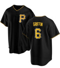 Pittsburgh Pirates #6 Konnor Griffin Black Jermy Cool Base Stitched Jersey
