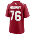 A.Cardinals #76 Will Hernandez Cardinal Jermy Team Game Jersey