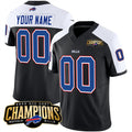 Custom B.Bills Active Player Black White Jermy 2023 F.U.S.E. AFC East Champions Ptach Stitched Jersey