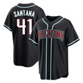 Arizona Diamondbacks #41 Carlos Santana Player Black Jermy Home Game Stitched Jerseys