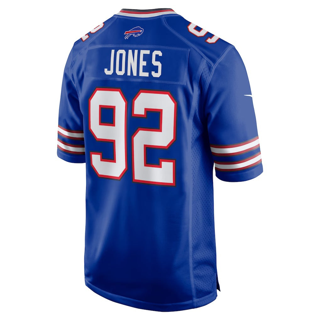 B.Bills #92 DaQuan Jones Royal Jermy Game Player Jersey