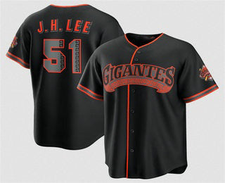San Francisco Giants #51 Jung Hoo Lee Black Jermy 2026 Alternate Stadium Stitched Jersey