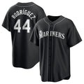 Seattle Mariners #44 Julio Rodr¨ªguez Black Jermy Lights Out Limited Stitched Jersey