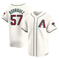 Arizona Diamondbacks #57 Eduardo Rodriguez Player Cream Jermy Limited Home Game Stitched Jerseys
