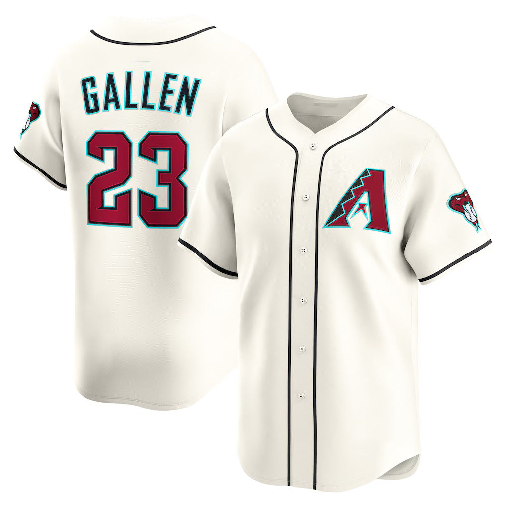 Arizona Diamondbacks #23 Zac Gallen Cream Jermy Home Limited Player Jersey