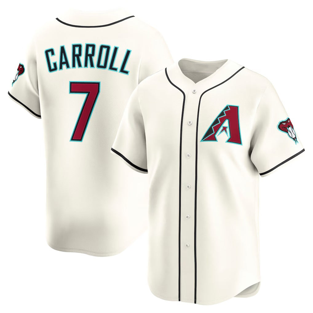 Arizona Diamondbacks #7 Corbin Carroll Cream Jermy Home Limited Player Jersey