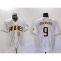 San Diego Padres #9 Jake Cronenworth White Jermy Team Logo Stitched Cool Base Jerseys