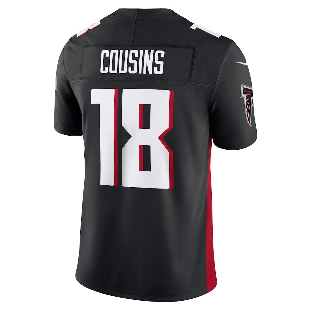 A.Falcons #18 Kirk Cousins Black Jermy Vapor F.U.S.E. Limited Jersey