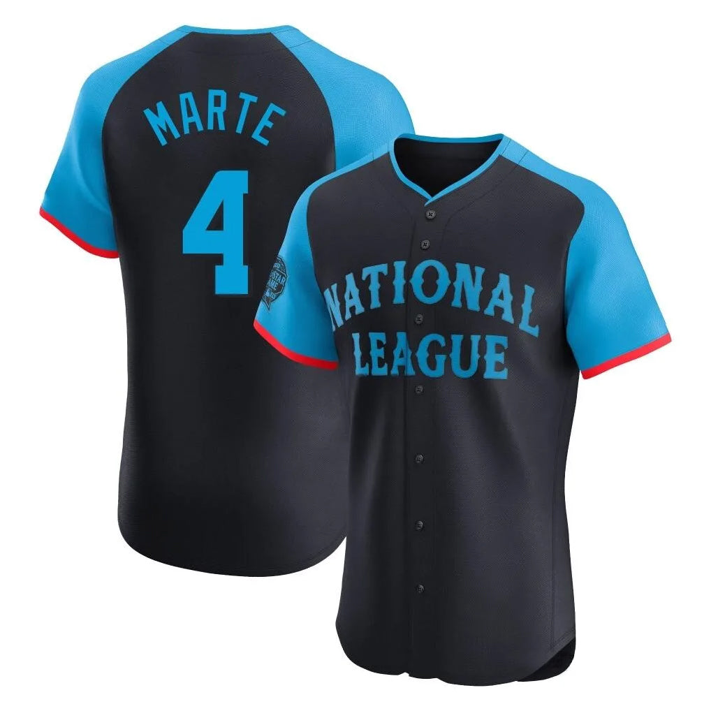 Arizona Diamondbacks #4 Ketel Marte Player Black Jermy National League All-Star Limited Elite Home Game Stitched Jerseys