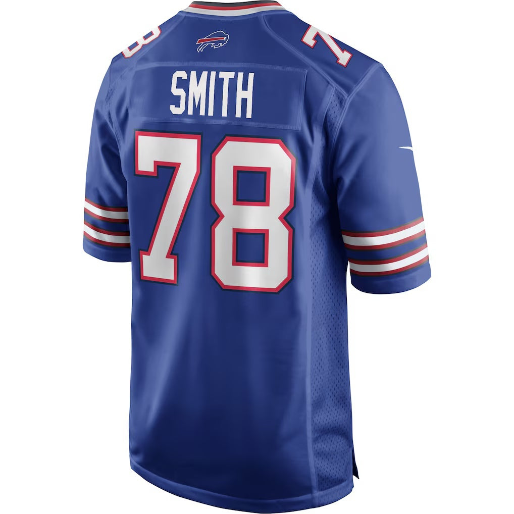 B.Bills #78 Bruce Smith Royal Jermy Game Retired Player Jersey
