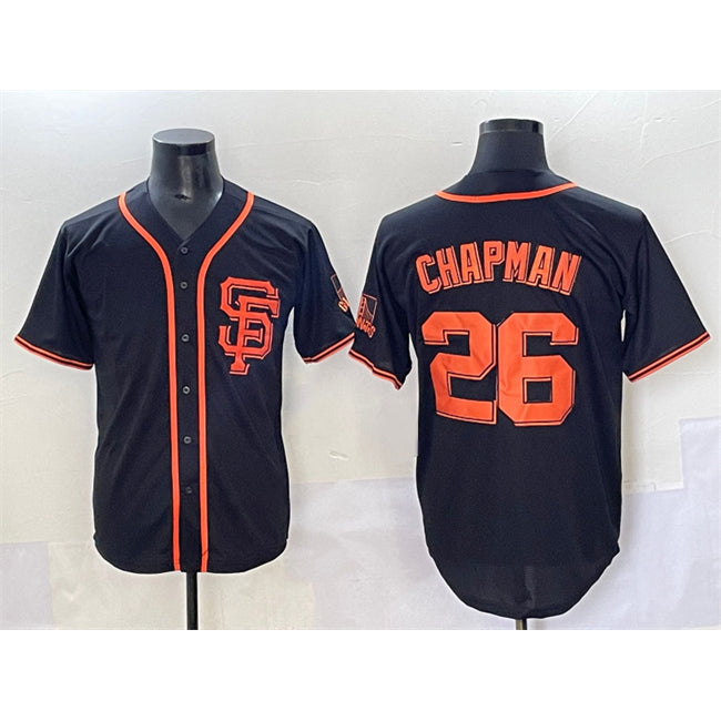 San Francisco Giants #26 Matt Chapman Black Jermy Cool Base Stitched Jersey