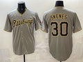 Pittsburgh Pirates #30 Paul Skenes Gray Jermy Limited Stitched Jersey