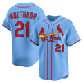 St. Louis Cardinals #21 Lars Nootbaar Light Blue Jermy Alternate Limited Jersey