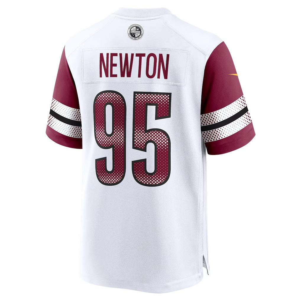 W.Commanders #95 Jer'Zhan Newton White Jermy Game Jersey