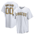 Custom Arizona Diamondbacks Active Player White Jermy 2022 All-Star Cool Base Stitched Jersey