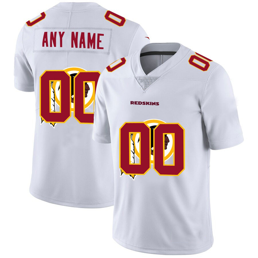 Custom W.Redskins White Jermy Team Big Logo Vapor Untouchable Limited Jersey