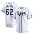 Tampa Bay Rays #62 Jonathan Aranda White Jermy Home Limited Stitched Jersey