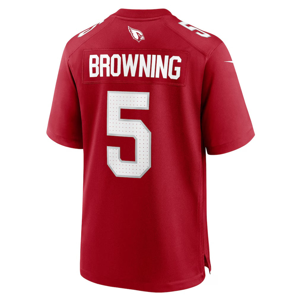 A.Cardinals #5 Baron Browning Cardinal Jermy Team Game Jersey
