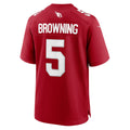 A.Cardinals #5 Baron Browning Cardinal Jermy Team Game Jersey