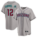 Arizona Diamondbacks #12 Lourdes Gurriel Jr Player Gray Jermy Road Home Game Stitched Jerseys