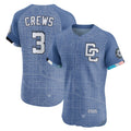 Washington Nationals #3 Dylan Crews Blue Jermy 2025 City Connect Elite Player Jersey