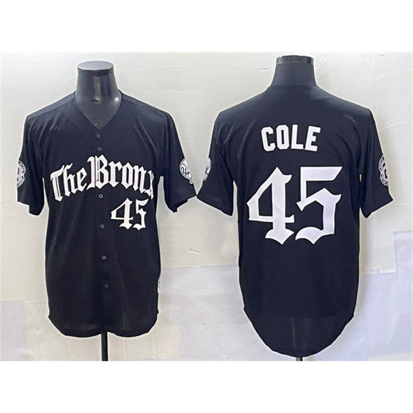 New York Yankees #45 Gerrit Cole Black Jermy 'Gothic Legacy Edition' Vapor Premier Limited Stitched Jersey