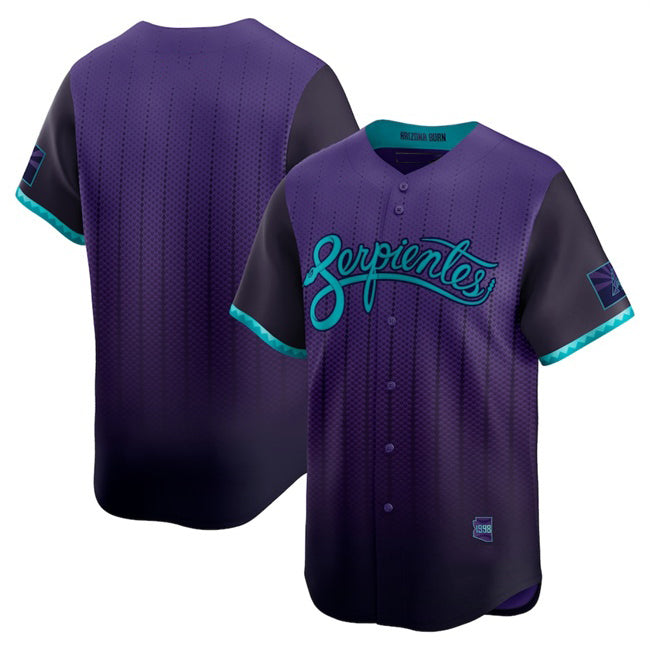 Arizona Diamondbacks Blank Purple Jermy 2025 City Connect Limited Stitched Jersey