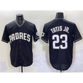 San Diego Padres #23 Fernando Tatis Jr. Black Jermy Stitched Jersey