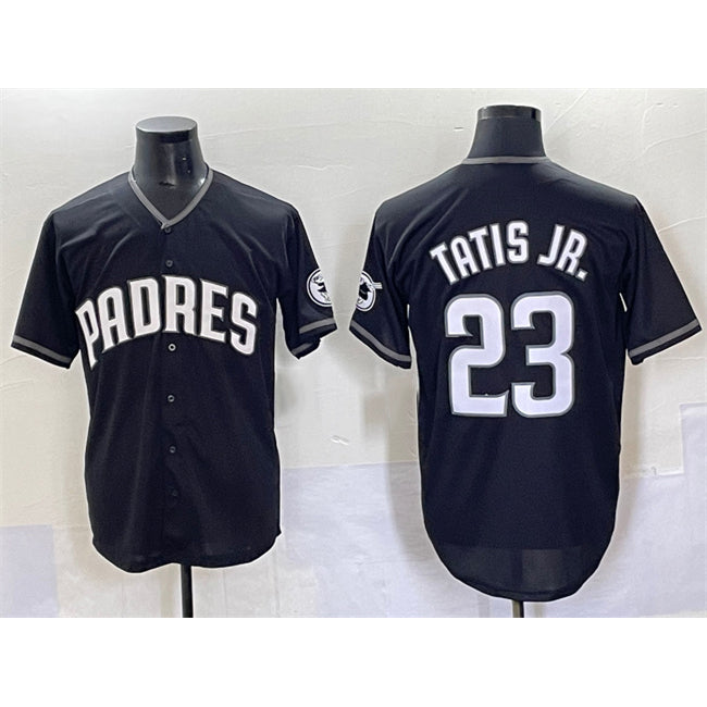 San Diego Padres #23 Fernando Tatis Jr. Black Jermy Stitched Jersey
